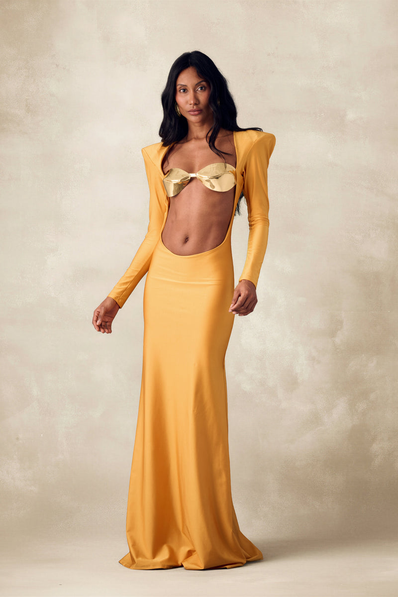 VESTIDO DORADO